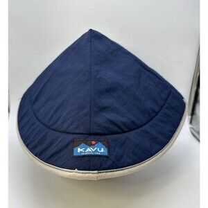 Kavu Chillba Sun Hat Cone Packable Blue One Size Adjustable Made In USA